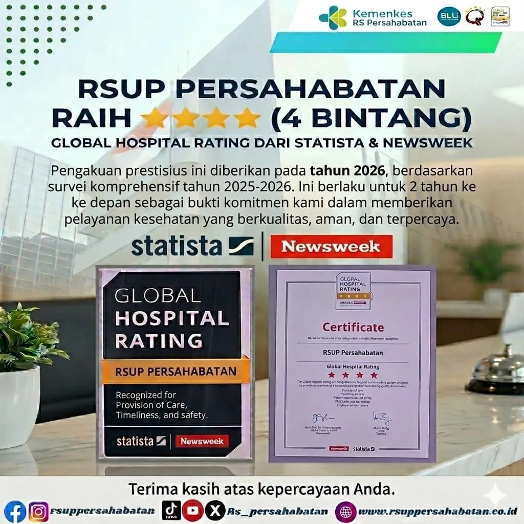 RSUP Persahabatan Raih 4 Bintang Global Hospital Rating 2026